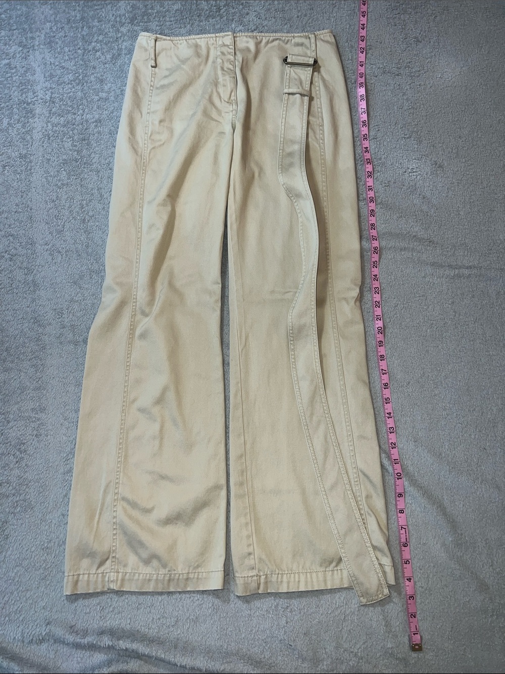 The Limited Women's Wide Leg Flare Jeans in Light Beige